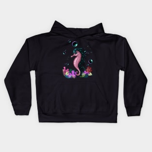 Cute little seahorse Kids Hoodie